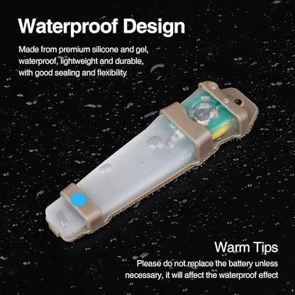 Personal Identification Marker - Tactical Helmet Light, Portable Survival Signal Light for Hiking, Boating, Cycling, Fishing