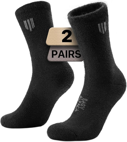 Alpaca Wool Micro Crew Hiking Socks Midweight Moisture Wicking Anti-blister Cushioned