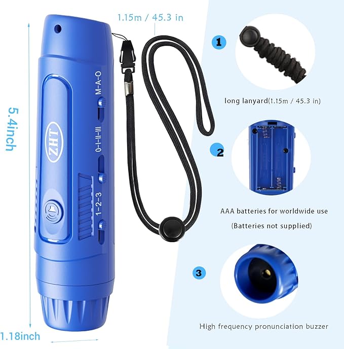 ZHT Electronic Whistle for Coaches, Referees, Teachers - 3 Tones & 3 High Volume, Handheld Whistles with Lanyard - Sports Whistle for Volleyball Soccer, Outdoor Camping, Emergency Safety