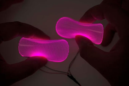 [ Round ] Pink Star-Lord Decorations led Light Flexible Helmet Lights Cosplay DIY kit RGB Superhero for Men Gifts