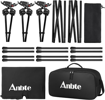 Ultralight Camping Cot with Storage Net & Bag, Height Adjustable Support up to 400lbs, Comfortable Portable Cots for Adult Folding Bed for Camping, Hiking, Travel, Truck, Beach, Office, Black