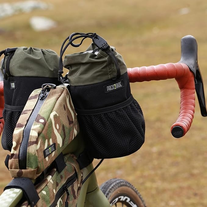 Onedrop Bike Frame Bag - Water Resistant Top Tube Bike Bag with Durable Cordura Fabric, Front Bicycle Storage & Bikepacking Pouch, Cycling Accessories for Biking Travel (Multicam Camo)