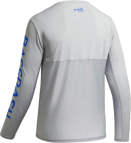 BASSDASH Fishing T Shirts for Men UV Sun Protection UPF 50+ Long Sleeve Tee T-Shirt