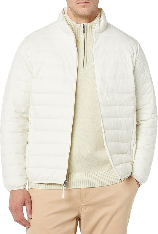 Amazon Essentials Men's Packable Lightweight Water-Resistant Puffer Jacket (Available in Big & Tall)