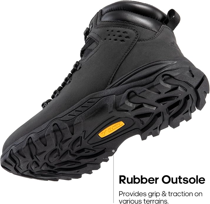 NORTIV 8 Mens Hiking Winter Snow Insulated Waterproof Outdoor Boots