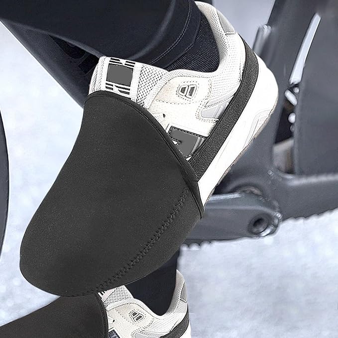 1 Pair Half Cycling Warm Cycling Overshoes Bike Overshoes Thermal Riding Overshoes