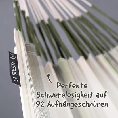 LA SIESTA Brisa Classic Hammock, Handmade, Weather-Resistant, Tear-Resistant Hammock for Indoor & Outdoor Relaxation, Size-King - Cedar