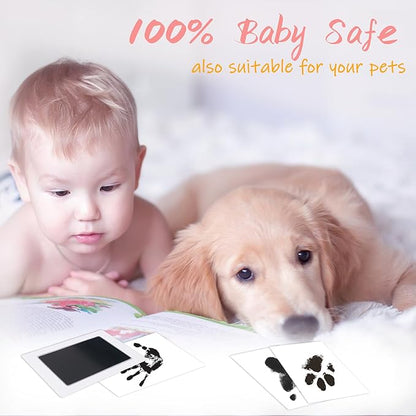 1-Pack Clean Touch Ink Pad for Baby Handprints and Footprints, Baby Footprint Kits,Inkless Hand and Footprint Kit,No Mess Ink Pad for Baby Hand and Footprints,Baby Shower Gifts for New Moms