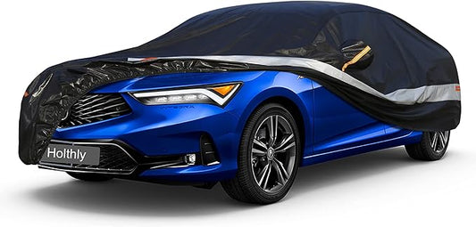 Sedan Car Cover Custom Fit Acura Integra 2022-2025, 100% Waterproof Breathable Outdoor Car Covers, Sun Rain Dust Snow Protection. (Ships from US Warehouse, Arrive Within 3-7 Days)