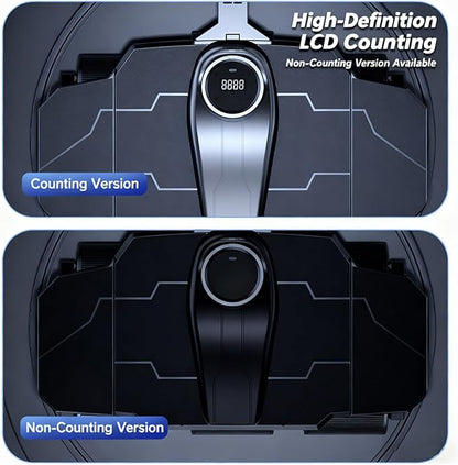 2025 New Ab Six Wheel Roller with Elbow Support - Automatic Rebound Abdominal Wheel Roller, The Upgraded Version For Dual Use Six -Wheel Abdominal Wheel Core Workout Equipment Home Gym Abs Machine