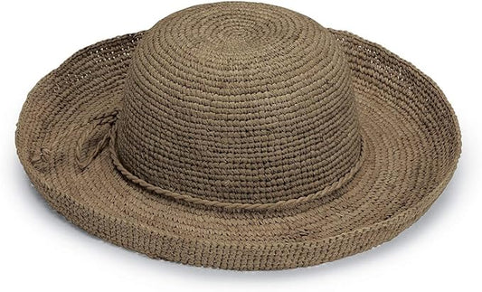 Wallaroo Hat Company – Women’s Catalina Sun Hat – Wide Brim Natural Fiber and Adjustable Sizing for Medium Crown Sizes