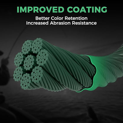 KastKing Destron Braided Fishing Line, Highly Abrasion Resistant, Improved Knot Strength, Ultra-Thin Diameter Superline, Zero Stretch & Memory, CFT “Color Fast Technology”, 75% Thinner Than Mono