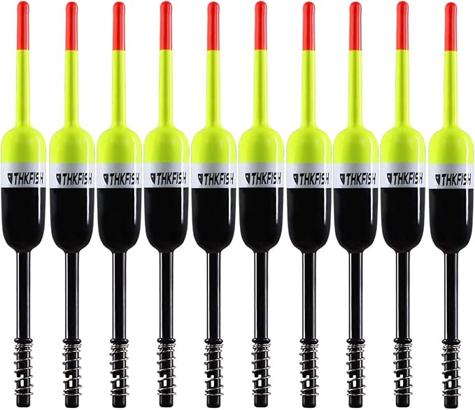 THKFISH Fishing Bobbers Fishing Floats and Bobbers Slip Bobbers for Fishing Balsa Floats Crappie Fishing Bobbers Fixed Bobber (1.5"X0.59"X5.4") (2.5"X0.59"X5.4")
