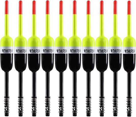 THKFISH Fishing Bobbers Fishing Floats and Bobbers Slip Bobbers for Fishing Balsa Floats Crappie Fishing Bobbers Fixed Bobber (1.5"X0.59"X5.4") (2.5"X0.59"X5.4")