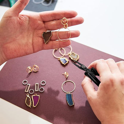 Split Ring Pliers Jewelry Making Tools Jump Ring Opening Pliers for Key Chain Tweezers Opener Tools for Jewelry Beading Repair Making Supplies