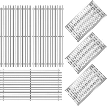 Grill Grates Replacement 54801 92911 for DCS Grill Parts, 36DBQAR, 36EBQAR, 48DBQAR, 48EBQAR, BGA36-BQARL, BGA36-BQARN, BGA48-BQARL, BGA48-BQARN, Heat Plate Ceramic Rods Briquette Radiant Tray