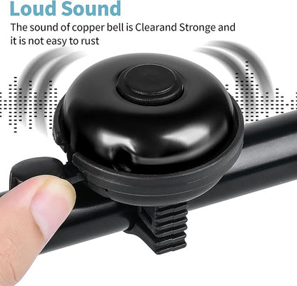 Classic Bike Bell, Aluminum Bicycle Bell, Loud Crisp Clear Sound Bicycle Bike Bell for Adults Kids