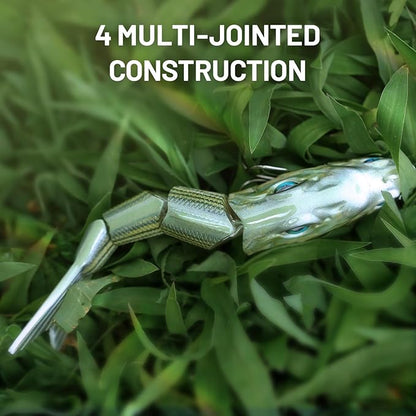 Handing Swimbaits for Bass Pike Walleye, 3 Pieces Lifelike Multi-Jointed Fishing Lures with Mustad Hooks, Fishing Bait for Freshwater and Saltwater