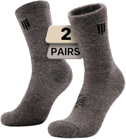 Alpaca Wool Micro Crew Hiking Socks Midweight Moisture Wicking Anti-blister Cushioned