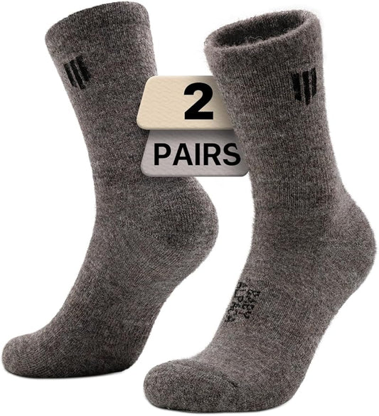 Alpaca Wool Micro Crew Hiking Socks Midweight Moisture Wicking Anti-blister Cushioned