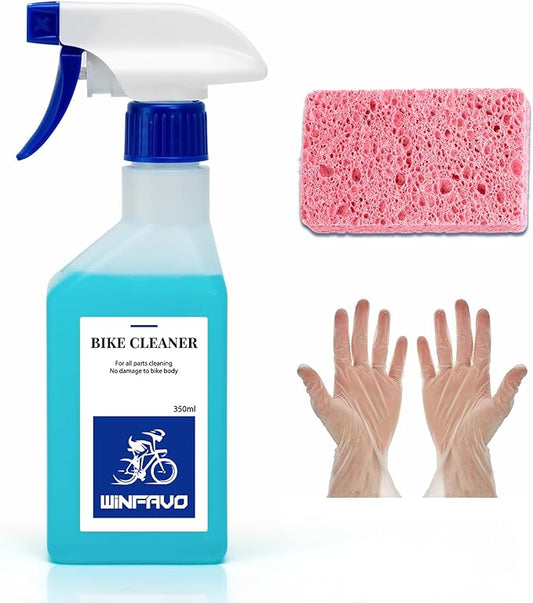 Bike Cleaner Spray Chain Degreaser: Drivetrain ＆ Brake Wash for Bicycle 350ML,Neutral Detergent, No Damage to Bike Body