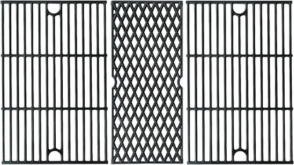 Cast Iron Cooking Grates for Pit Boss 1000 Series Austin XL Rancher Grill Grid for Traeger Pro 34 Wood Pellet Smoker Replacement Parts Ceramic Coated BBQ Grilling Rack