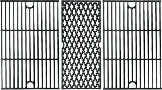 Cast Iron Cooking Grates for Pit Boss 1000 Series Austin XL Rancher Grill Grid for Traeger Pro 34 Wood Pellet Smoker Replacement Parts Ceramic Coated BBQ Grilling Rack