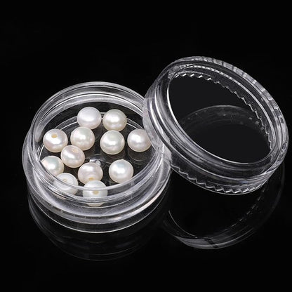 Natural Half Drilled Pearl Beads White 4.5-5mm 12pcs AAAA Freshwater Cultured Loose Gemstone Beads for DIY Stud Earring Jewelry Making