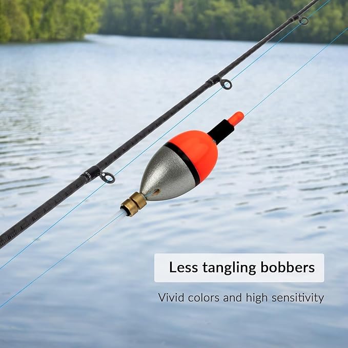 THKFISH Fishing Bobber Slip Bobber Fishing Floats for Crappie Balsa Bobbers for Panfish,Walleye,Salmon Floatage