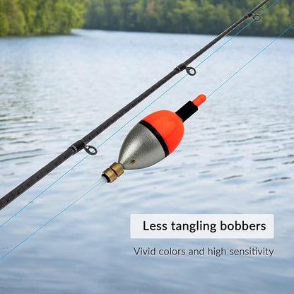 THKFISH Fishing Bobber Slip Bobber Fishing Floats for Crappie Balsa Bobbers for Panfish,Walleye,Salmon Floatage