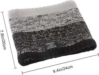 Winter Fleece Neck Warmer Mens Ski Mask Face Warmer Neck Gaiter Neck Scarf Women Thick Windproof 2 Pack