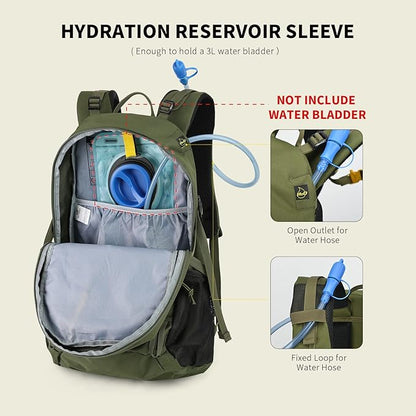 SKYSPER Hiking Backpack for Men Women, 35L Travel Backpack Waterproof Camping Backpack Outdoor Lightweight Daypack