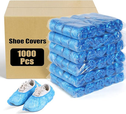 1000 Pcs Shoe Covers Disposable, Non-Slip, Reliable Shoe Covers for Indoors, 15.7'' Adjustable Size Great Value Boot Covers for Home, Hospitals, and Businesses