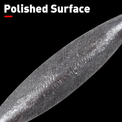 Through Wire Inline Torpedo Sinkers, Lead Double Ringed One Piece Wire Saltwater Fishing Torpedo Weights for Bottom Surf Fishing 1oz, 2oz, 3oz, 4oz, 5oz