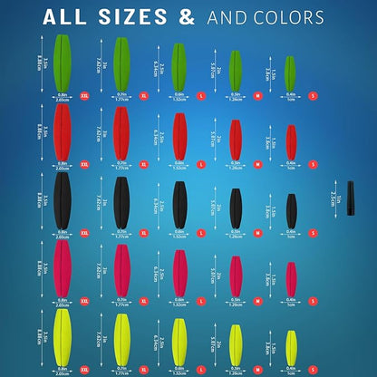 Narcissus Fishing Slotted Peg Float – Slip Bobbers for Fishing, Catfishing Tackle, Fishing Bobbers for Bass, Santee Rig, Easy Line Insertion, No Threading