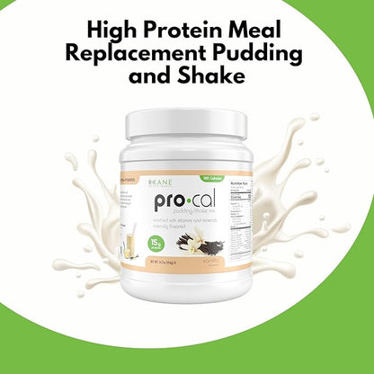 Pro-Cal Vanilla Meal Replacement Powder, 14.07 oz – High Protein, Low Calorie Shake & Pudding Mix – 16 Servings, Delicious & Easy to Prepare – Supports Healthy Weight Management, Vanilla