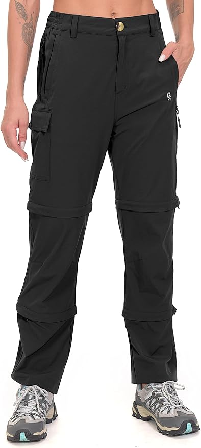 Little Donkey Andy Women's Stretch Convertible Pants, Zip Off Quick Dry Hiking Pants