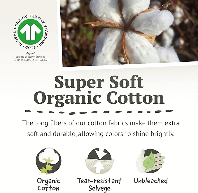 LA SIESTA Modesta Organic Cotton Indoor/Outdoor Hammock, Max 355 Lbs, 2-Person, Olive