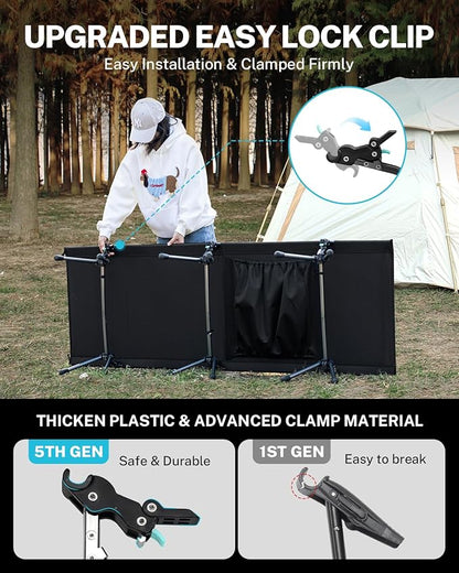 Gonex 31.5" Extra Wide Camping Cot with Leg Extenders 2 in 1 Portable Folding Cot for Adults Height Adjustable Supports 350lbs Sleeping Bed for Backpacking Travel Beach Home (Black)