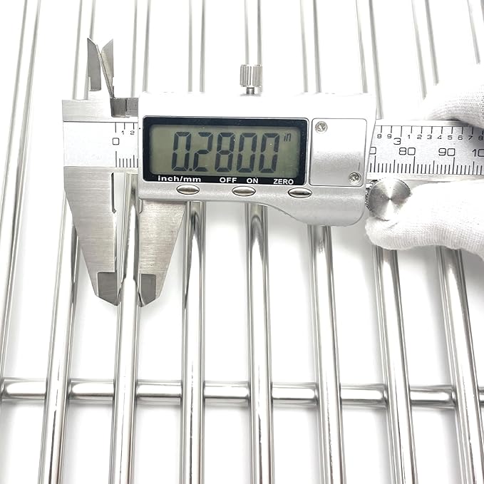 S921 Stainless Steel Grid grates Replacement for Viking VGBQ 30 in T Series, VGBQ 41 in T Series, VGBQ 53 in T Series Viking Grill Grate VGBQ300T,VGBQ0302T Gas Grill 23-1/4"