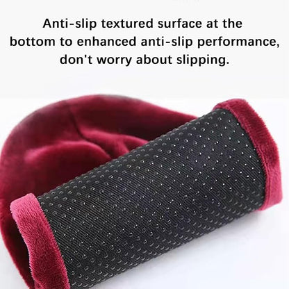 6 Pairs Non Slip Reusable Shoe Covers, Washable Shoe Protectors Covers, Soft Thickened Foot Boot Shoe Covers, Cotton Shoe Cover for Indoors, Home, Household, Office, Laboratory (6 Colors, L)