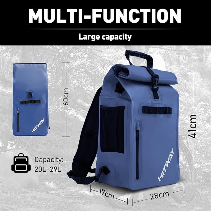 HITWAY Bike Pannier Bag - Waterproof Large Capacity Rear Seat Trunk Bag