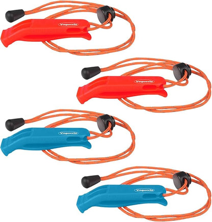 3/4 Pcs Emergency Whistle - Super Loud Survival Whistle with Lanyard for Safety Alert,Boating,Swimming,Kayaking,Hiking,Camping,Hunting,and Rescue Signaling