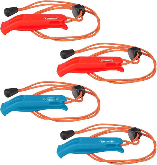 3/4 Pcs Emergency Whistle - Super Loud Survival Whistle with Lanyard for Safety Alert,Boating,Swimming,Kayaking,Hiking,Camping,Hunting,and Rescue Signaling