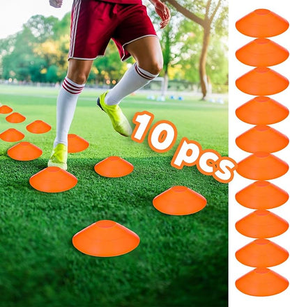 Pro Agility Ladder Soccer Kick Trainer Set 20ft 12 Rung 10 Cones and 4 Stakes Speed Agility Football Training Equipment with Carrying Bag ﻿