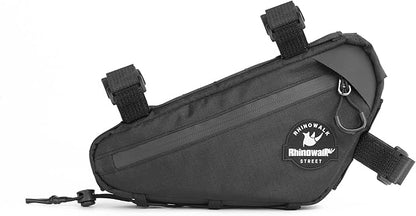 Rhinowalk Bicycle Triangle Bag Cosmopolis Series Lightweight Urban Bike Frame Bag Pack Under Top Tube Pouch Cycling Accessories(Black)