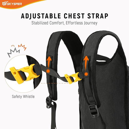 SKYSPER 15L/20L Foldable Hiking Backpack Lightweight Packable Travel Daypack with Chest Strap Small Folding Pack for Walking
