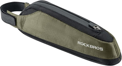 ROCKBROS Bike Top Tube Bag Bike Frame Bag Bike Triangle Bag Small Aerodynamic Bag for Triathlon and Gravel Bikes