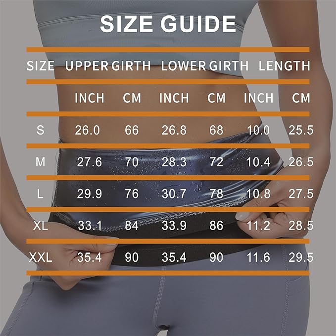 Sauna Suit Waist Trainer for Women,Sweat Waist Trimmer Belt Heat Trapping Weight Loss Shapewear for Women Belly Fat