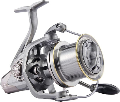HAUT TON Spinning Reel 8000/9000/10000/12000/14000,6+1BB Metal Surf Fishing Reels,4.8:1 Gear Ratio 55lbs Drag Heavy Long Casting Inshore Saltwater Monster Fish